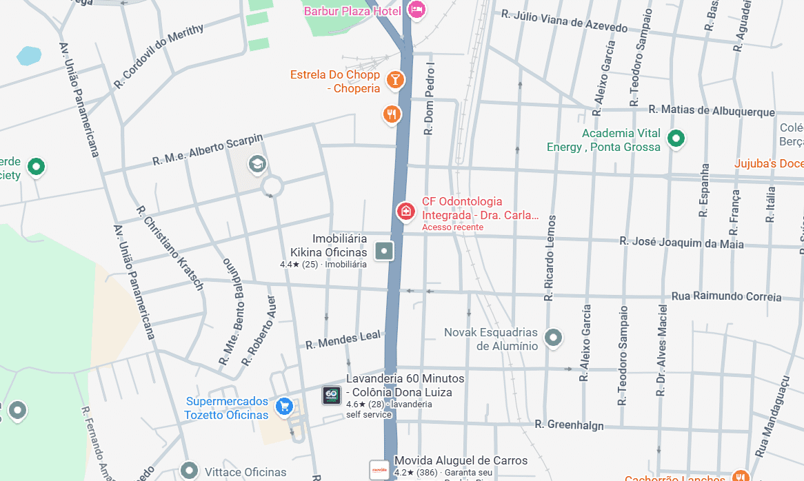 Mapa da localização